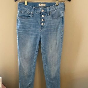 Madewell Button Front Skinny Jeans